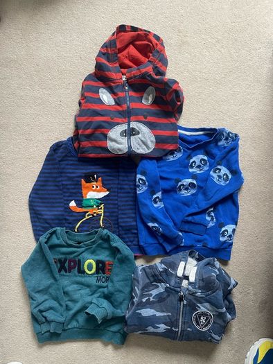 hoodie/sweatshirt/sweater bundle x 5 age 3-4