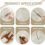 3D Stick on Tiles, Peel and Stick Wall Tiles, Self Adhesive Wall Tiles Waterproof Stick on Tiles Kitchen, Herringbone Sticky Tiles for Bathroom 10 Sheets/Pack (23x29cm) Beige Image 3