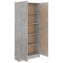 Book Cabinet Concrete Grey 82.5x30.5x185.5 cm Chipboard Image 4