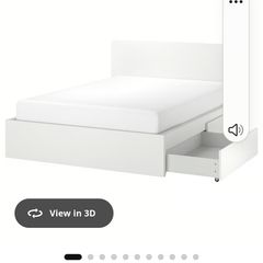 Ikea bed frame with storage