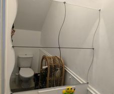 mirror tiles 4 square modular panels wall IKEA KRABB