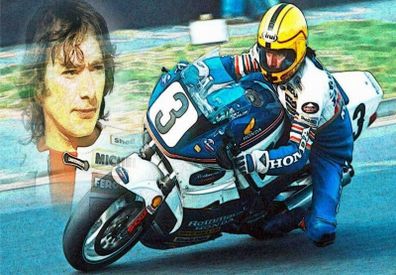 Joey Dunlop Rothmans Honda Art Print "NEW"