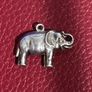 Small Vintage Silver Elephant Pendant Image 2