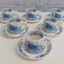 Beautiful and Rare Masons Patent Ironstone Set of Six Straight Sided Coffee/Tea Cup and Saucer Duos in the Regency Pattern, Circa 1950 Image 2