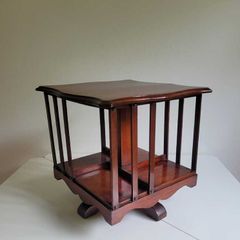 Vintage Irish Mahogany Table-Top Revolving Bookcase by The Kilkenny Woodworkers