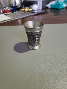 Shot glass pewter