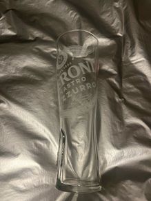 Peroni pint beer glasse