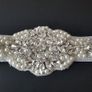 Bride's Crystal and Pearl Sash Image 2