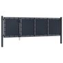 Garden Gate Steel 350x75 cm Anthracite Image 2