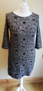 Ladies Checked Floral Tunic Dress From Wallis New Without Tags Size 18