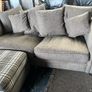 Grey 3+2 sofa set with footrest Image 6