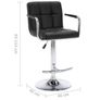 Bar Stools 2 pcs Black Faux Leather Image 5