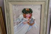 Decorative framed picture titled Angel, artwork by Annabel Spenceley