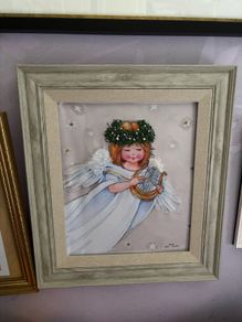 Decorative framed picture titled Angel, artwork by Annabel Spenceley