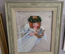 Decorative framed picture titled Angel, artwork by Annabel Spenceley