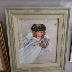 Decorative framed picture titled Angel, artwork by Annabel Spenceley