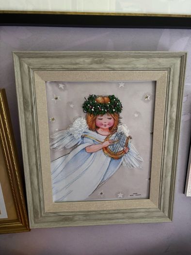 Decorative framed picture titled Angel, artwork by Annabel Spenceley