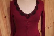 Designer Cardigan with Lace detail