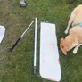 Sails for laser 2 dinghy, tiller , rudder and keel Image 4