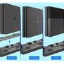 New PS4 Dual Controller Charger Console Vertical Docking Cooling Fan Stand #1380 Image 3