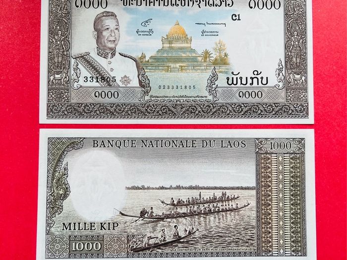 Lao / Laos  1000 Kip  1963. Pick  14b scarce