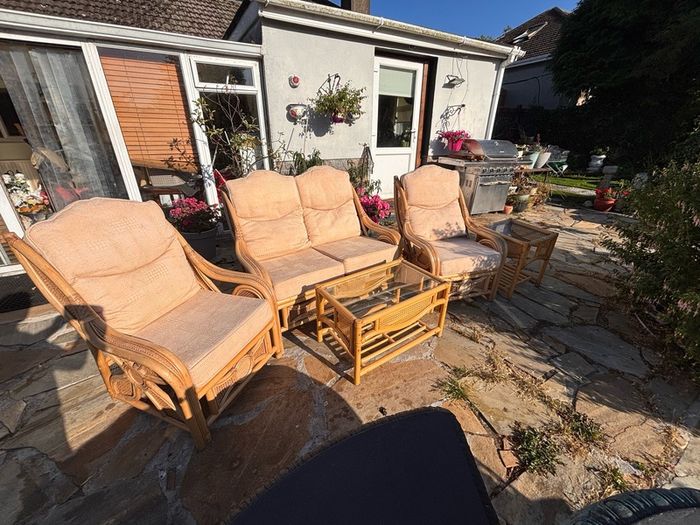 5 piece rattan conservatory furniture suite