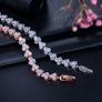 Crystal Rose Gold Wedding Bridal Bracelet Image 4