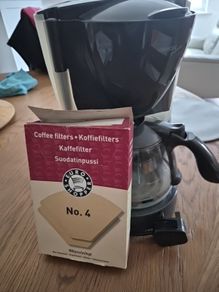 coffee machine and filters