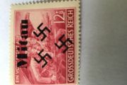 Rare WW2 German stamp - overprint for occupied territory