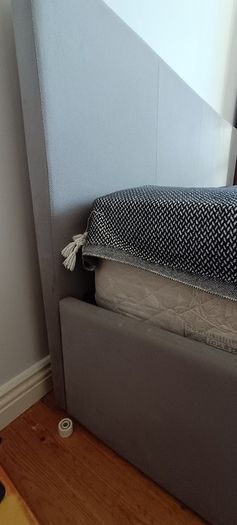 king size divan bed light grey