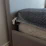 king size divan bed light grey Image 4