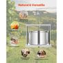 3.17 Gal/12L Fruit Wine Press, 2 Stainless Steel Barrels, Manual Juice Maker, Cider Apple Grape Tincture Honey Olive Oil Making Press Image 6