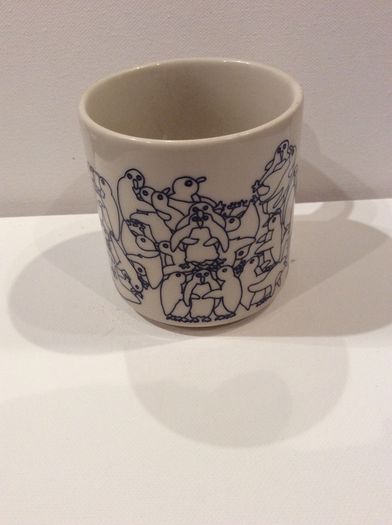 Taylor & NG Penguins Naughty Sexy Party Art Mug 1984 Vintage