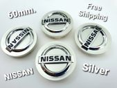 4 x Silver wheel caps NISSAN 60mm  hub 60 Juke Micra Note and others models