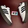 Premium Adidas Samba Rose Wedge White Black Gum Image 3