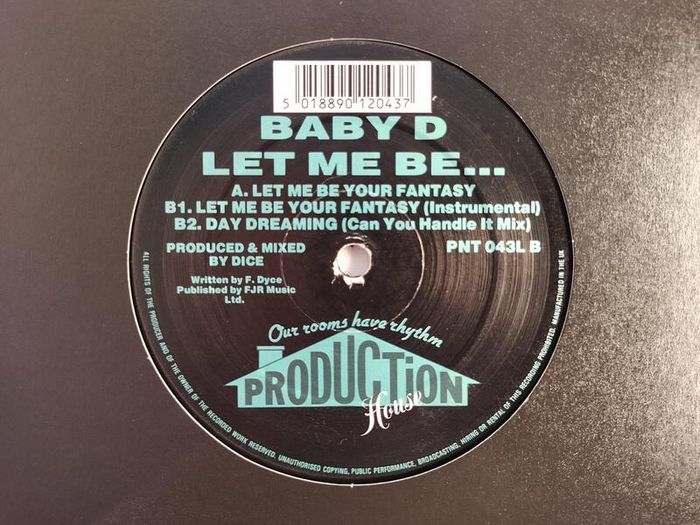 Baby D - Let Me Be Your Fantasy - Production House Records - HUGE Early 90s UK Vocal HOUSE Breaks Club CLASSIC! Original 92 PRESSING!!