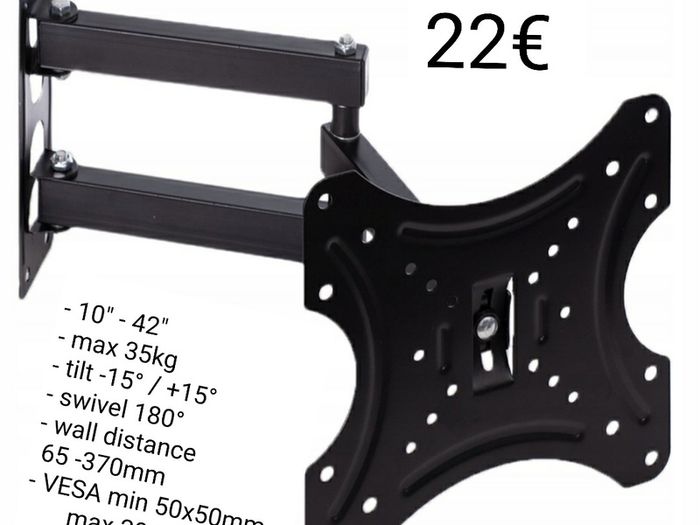 TV Wall Mount Bracket Tilt Swivel 10-42" TV