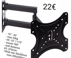 TV Wall Mount Bracket Tilt Swivel 10-42" TV