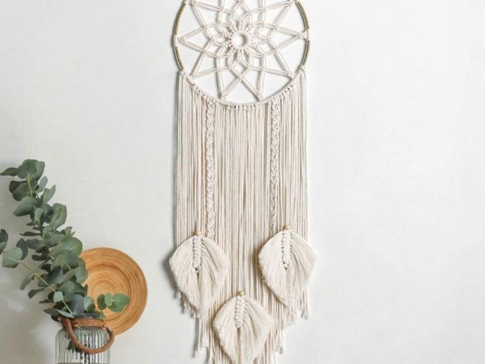 Dream Catchers for Bedroom-Macrame Woven Wall Hanging Handmade Dreamcatcher with Tassel (MULTIPLE STYLES)