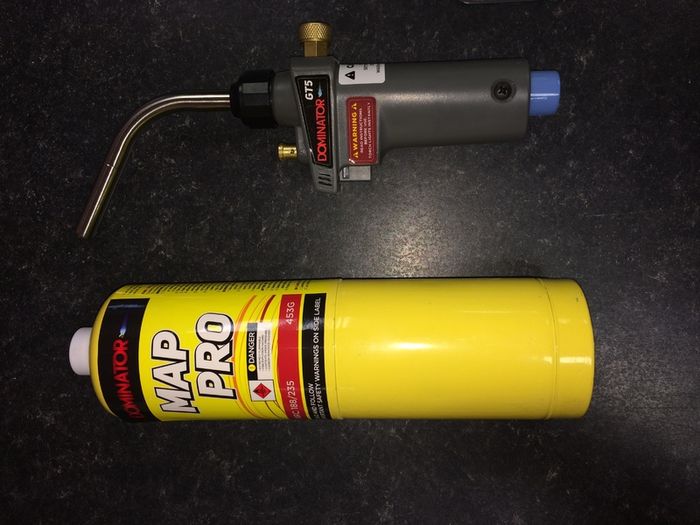 Dominator auto torch & gas.
