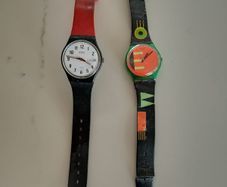 Pair of Vintage 1980s Swatch Watches