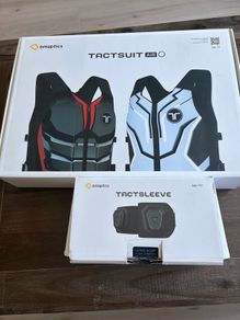 bHaptic tactsuit and tactsleeve
