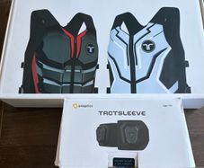 bHaptic tactsuit and tactsleeve