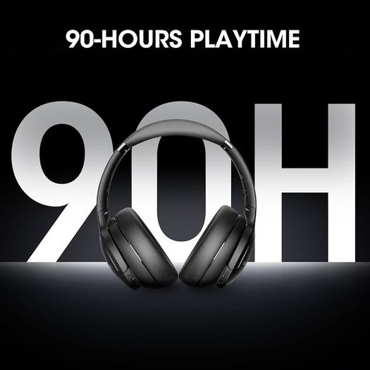 FREE EXPRESS SHIPPING Bluetooth Headphones Over Ear, 90H Playtime, Bluetooth 5.3 Wireless Headphones with 3 EQ Modes, HiFi Stereo Bass Sound, Built-in Mic, Soft Earpad, Foldable Headphones