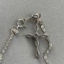 silver cross chain Image 4