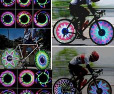 Bicycle 32 LED Waterproof Wheel Signal Tire Spoke Light - 4971