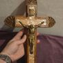 Vintage Wooden "Last Rites" Crucifix Image 5