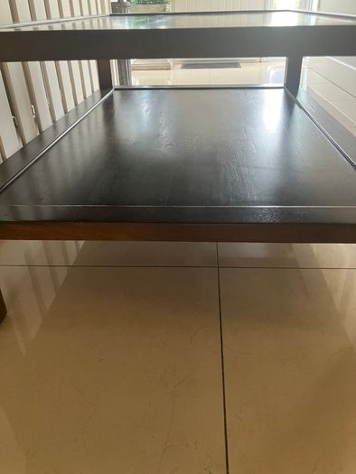 Large Crate & Barrell Solid Wood Coffee Table