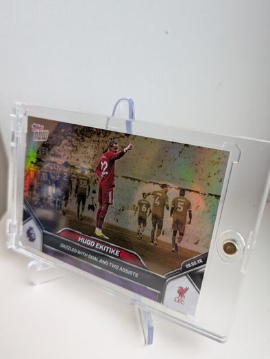 Hugo Ekitike Liverpool FC Topps Total Football Thumbs up Celebration #/50