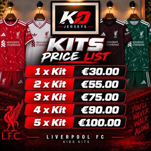Liverpool Kids Kits